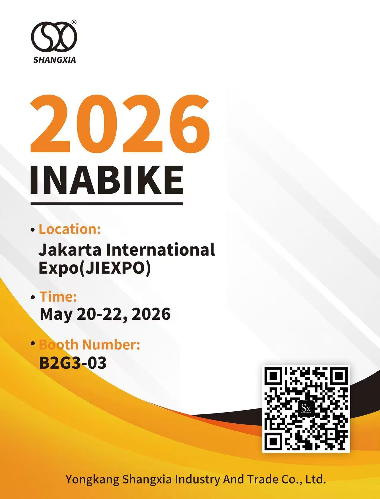 2026 Inabike 전시회, SXJZ 오토바이 충격 흡수 장치가 다가옵니다!